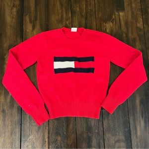 Tommy Hilfiger Logo Crop Sweater Vintage